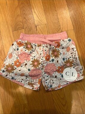 Caden Lane boho floral kids Drawstring Shorts